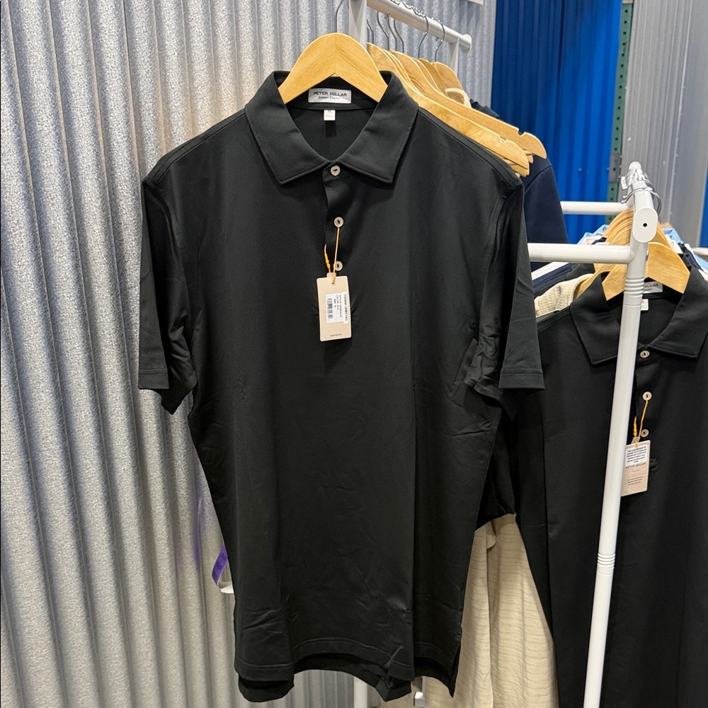 Peter Millar Classic Black Polo Shirt